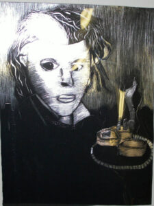Sweeney Todd Scratch Board Art Project