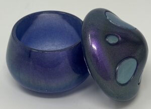 Resin mushroom trinket box cottagecore inspired 