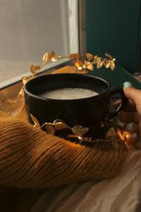 slow living cozy morning coffee