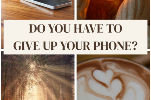 slow living lifestyle coffee candle forest path do I have to give up my phone